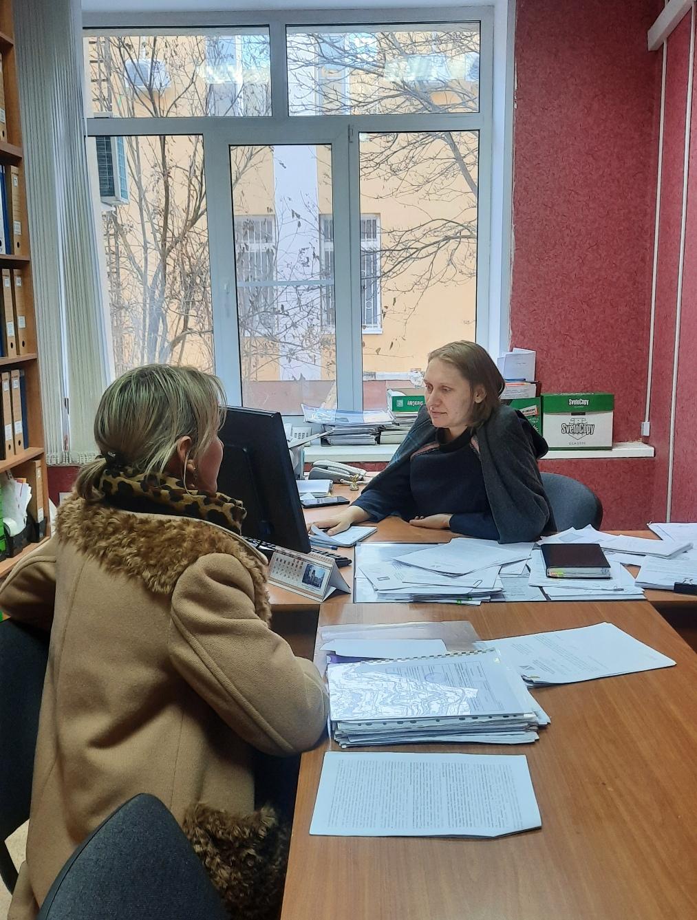 Прием граждан главным архитектором района
