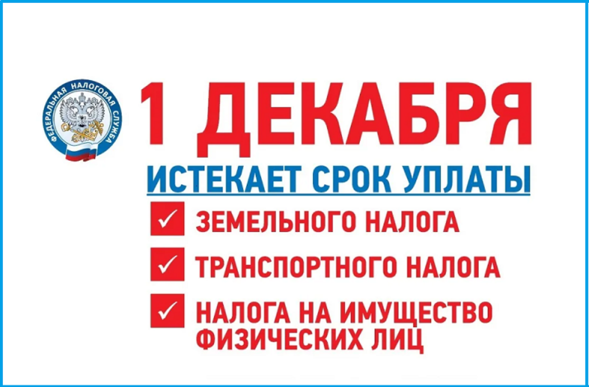 До 1 декабря физические лица должны оплатить имущественные налоги