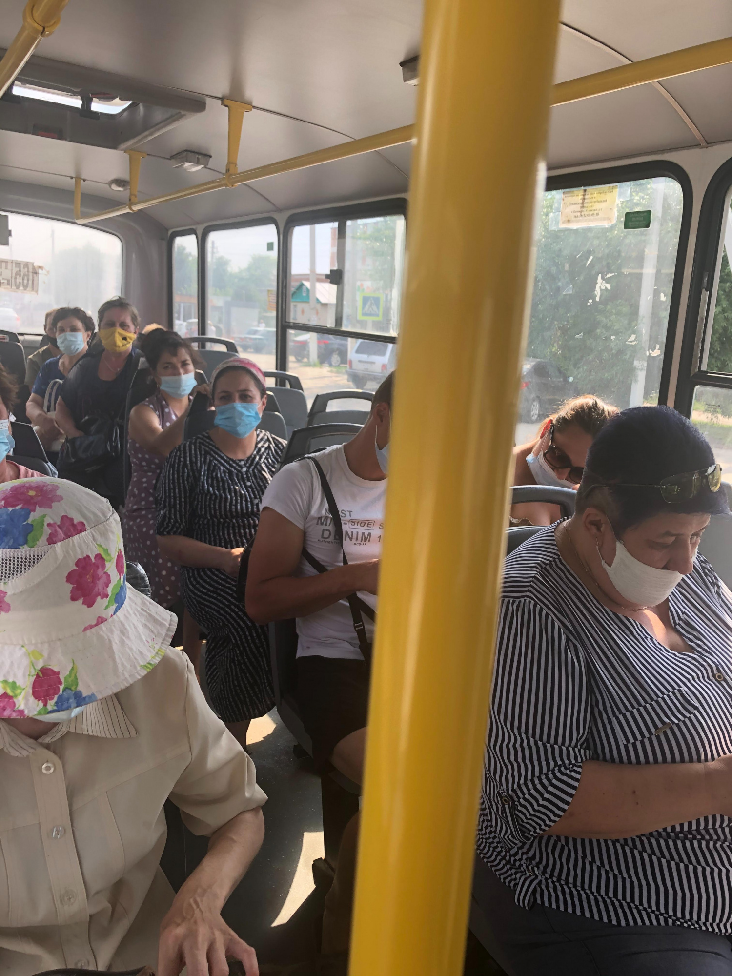 В населенном пункте с. Бессоновка проведен очередной рейд в пассажирском транспорте   по соблюдению «масочного режима»