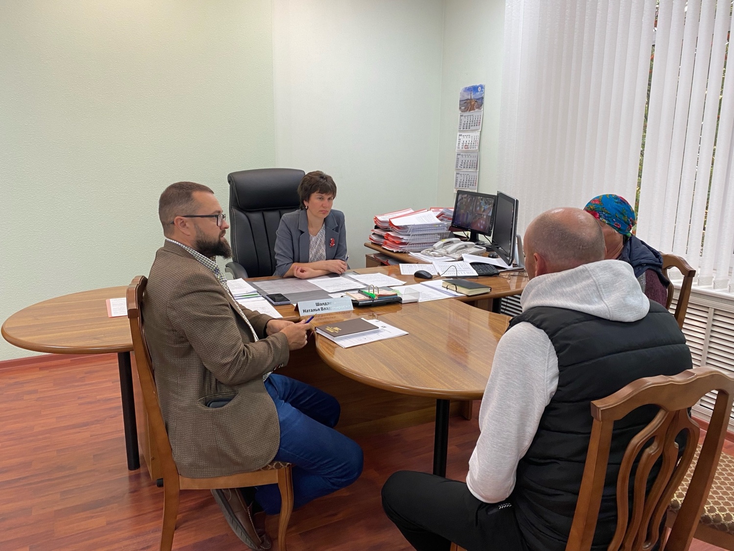 Глава Бессоновского района Наталья Шалдаева провела личный приём граждан
