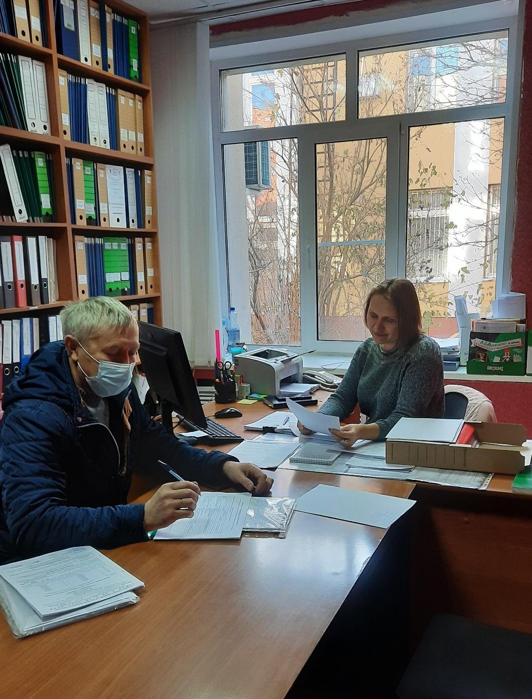   Прием граждан главным архитектором района
