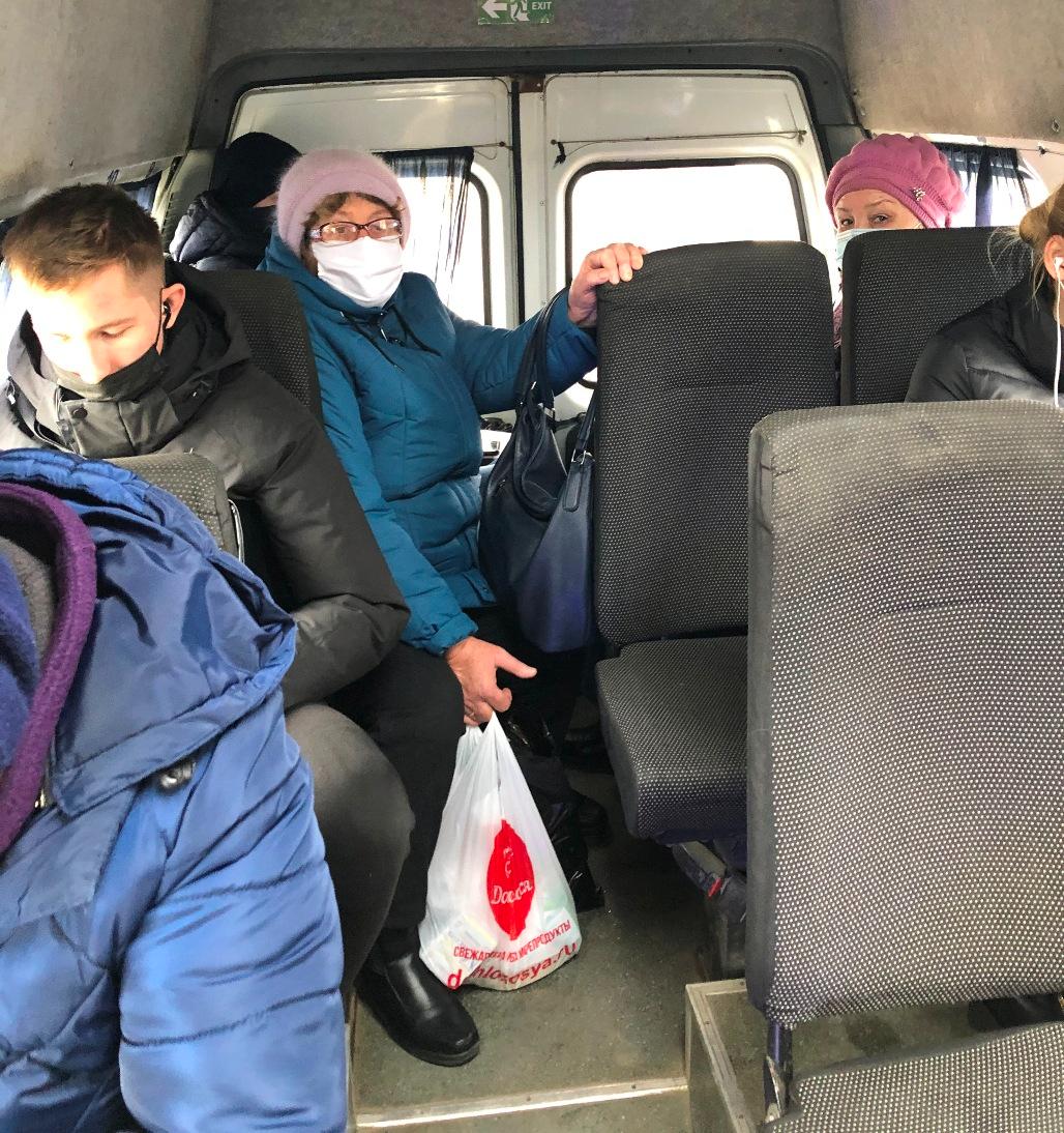 В селе Чемодановка проведен рейд в пассажирском транспорте   по соблюдению «масочного режима»