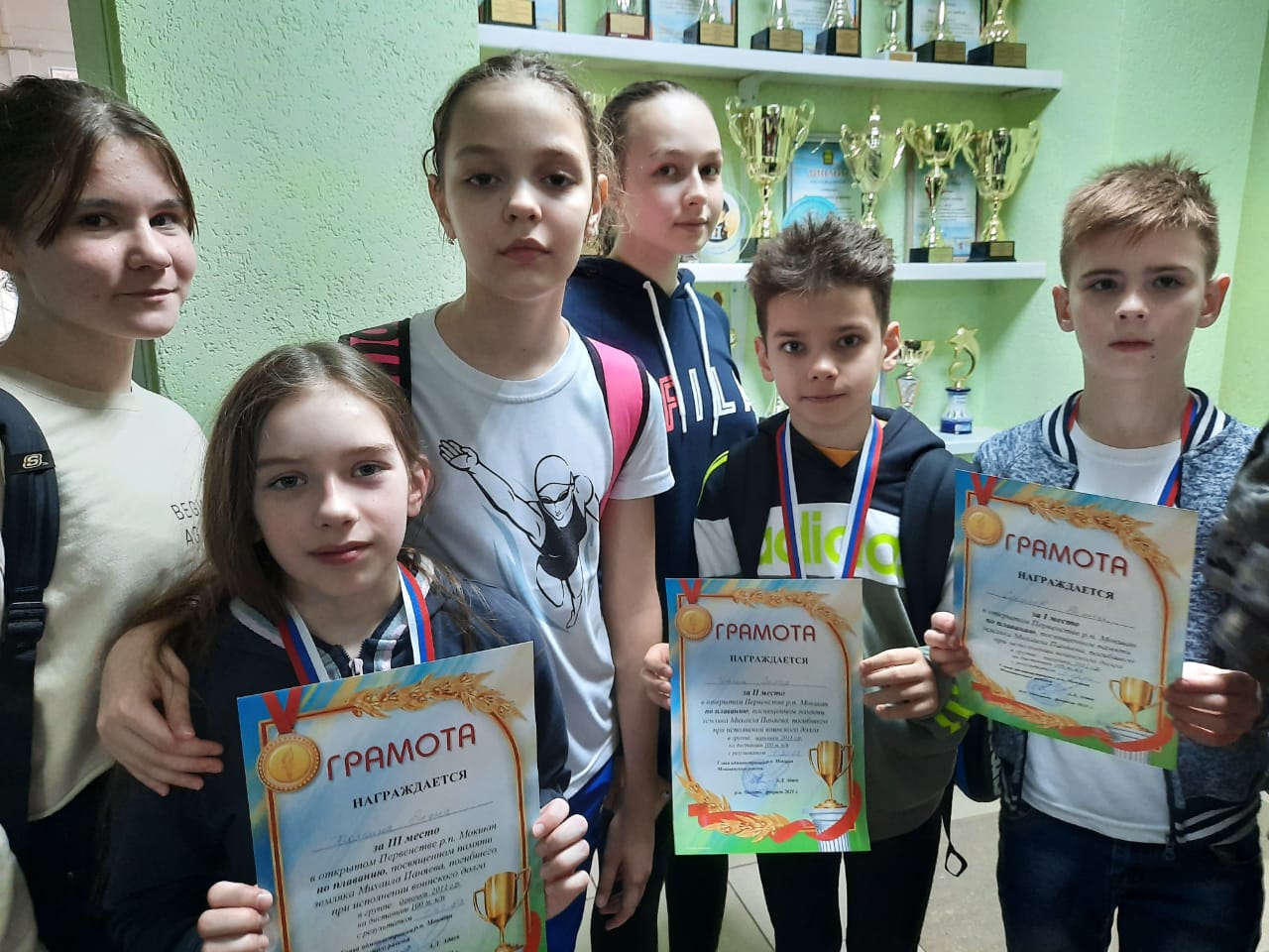 Победа юных пловцов в Мокшане