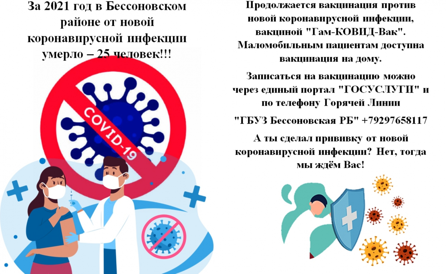 Продолжается вакцинация против новой коронавирусной инфекции 
