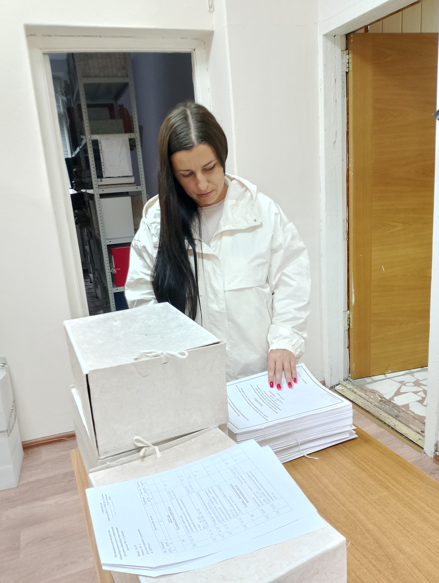 Прием документов постоянного срока хранения   МБОУ СОШ № 1 с.Грабово Бессоновского района Пензенской области  в архивный отдел администрации  Бессоновского района.   