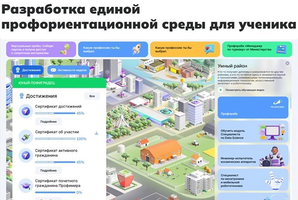 Для школьников разработают единую профориентационную среду