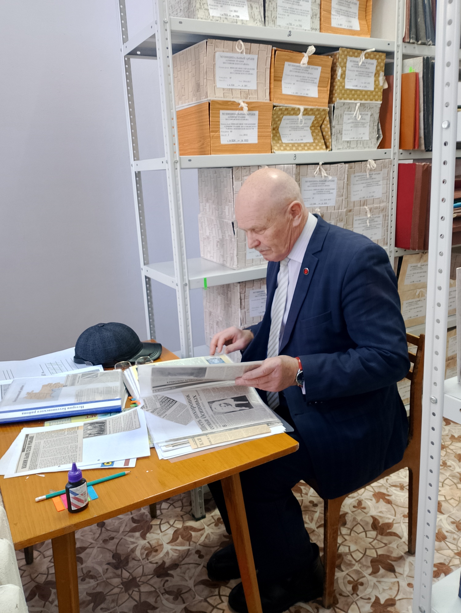ИССЛЕДОВАТЕЛЬСКАЯ РАБОТА В АРХИВНОМ ОТДЕЛЕ АДМИНИСТРАЦИИ БЕССОНОВСКОГО РАЙОНА