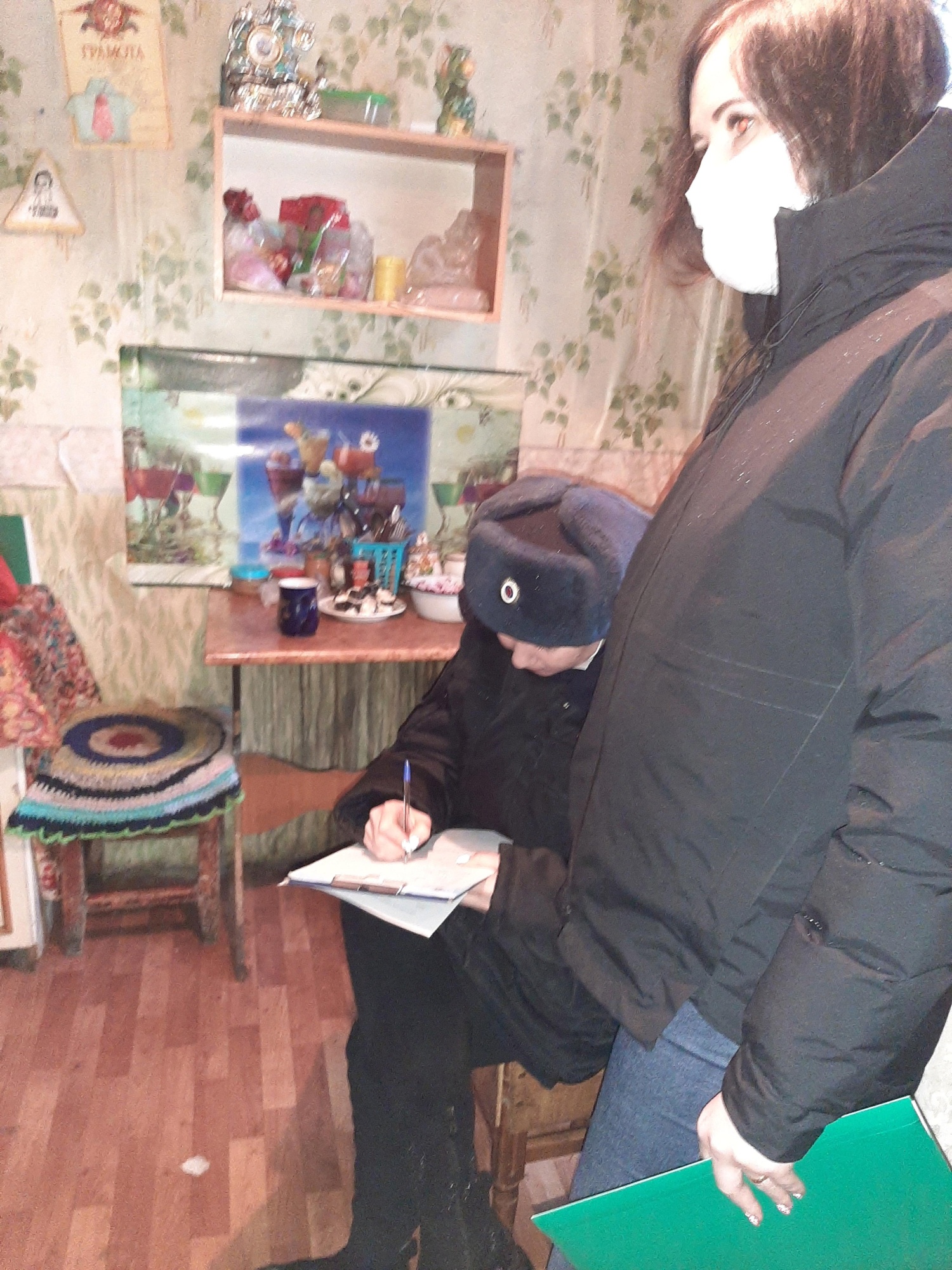 Межведомственный рейд в семью, проживающую на территории Проказнинского сельсовета.