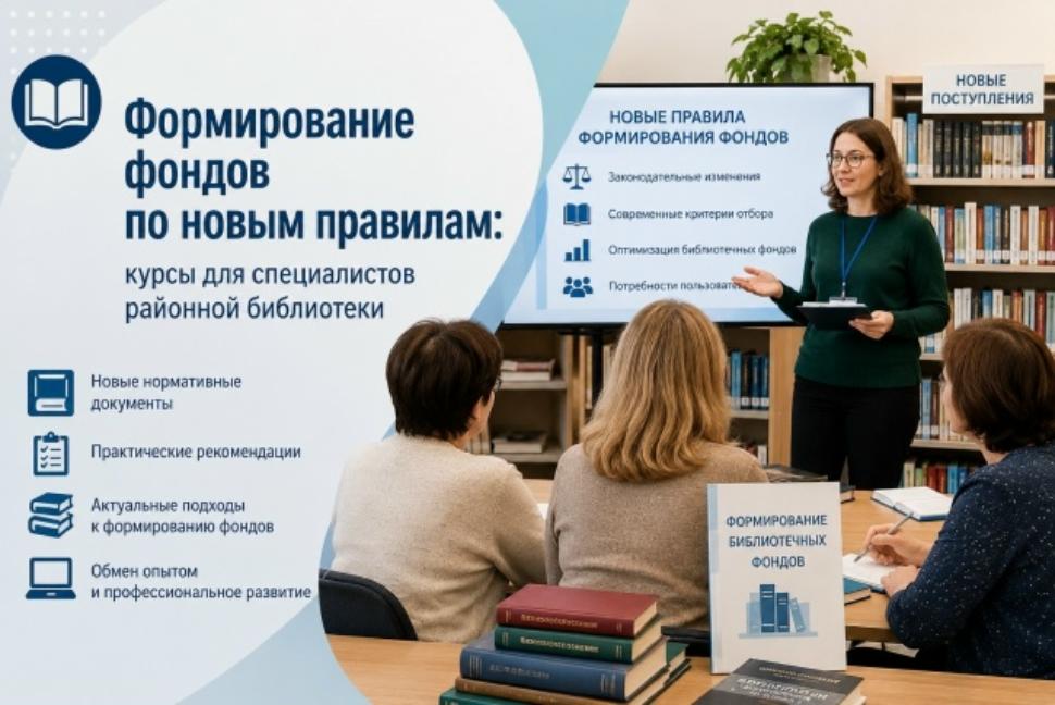 Формирование фондов по новым правилам: курсы для специалистов районной библиотеки