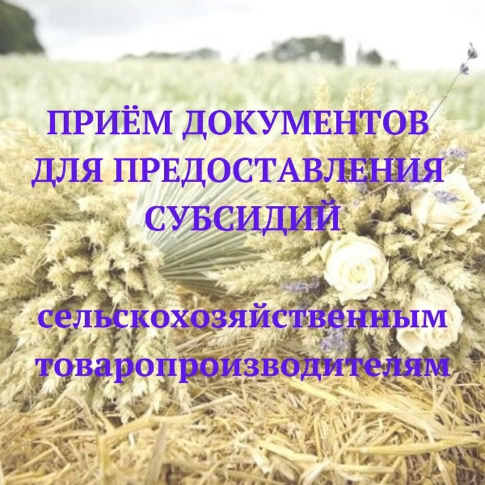 ОБЪЯВЛЕН ОТБОР ПОЛУЧАТЕЛЕЙ СУБСИДИЙ НА ПРОВЕДЕНИЕ АГРОТЕХНОЛОГИЧЕСКИХ РАБОТ