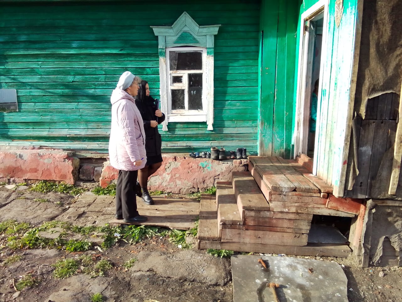 Межведомственный рейд в с. Полеологово, с. Кроптово и с. Блохино.