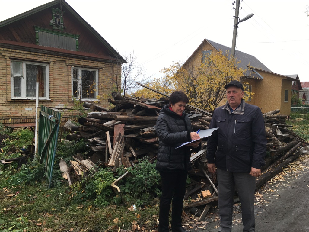 Cостоялся рейд, направленный на выявление нарушений правил благоустройства в селе Бессоновка