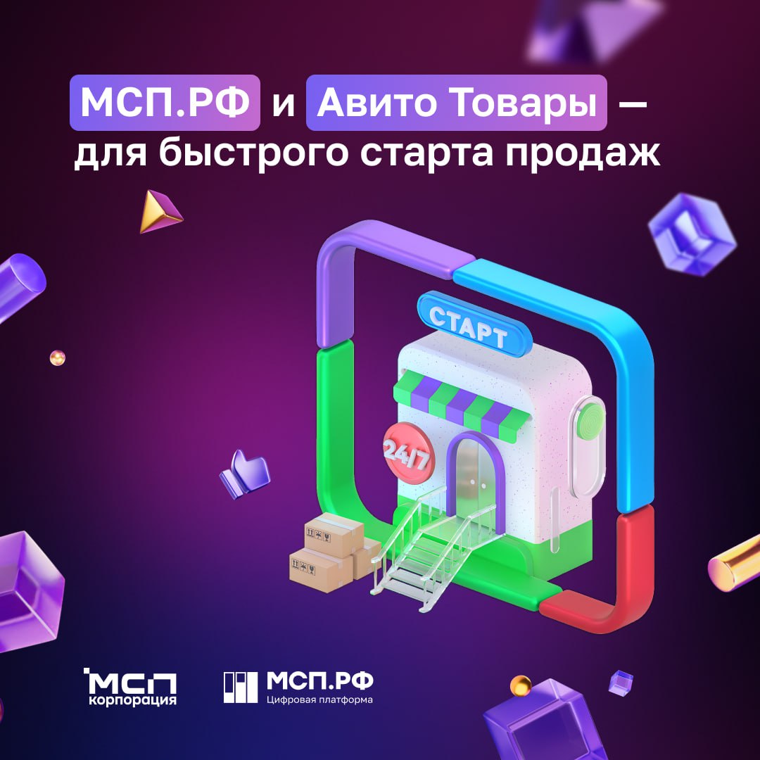 МСП.РФ и Авито Товары — «Онлайн-бизнес на Авито под ключ» для быстрого старта продаж