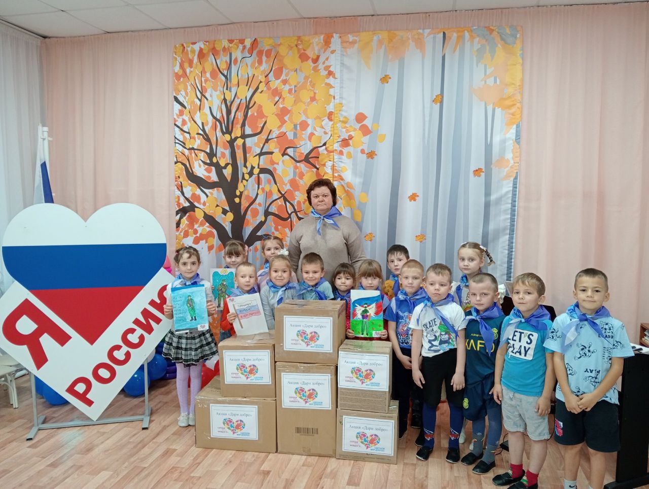 Воспитанники детских садов Бессоновского района   приняли участие  в акциях: "Zащитники Родины" и «Дари добро».