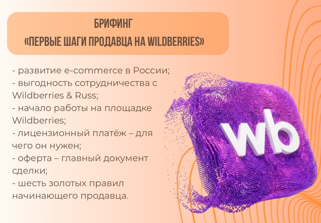 Брифинг «Первые шаги продавца на Wildberries» Брифинг «Первые шаги продавца на Wildberries»