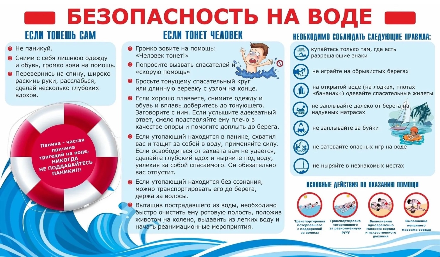 ПАМЯТКА ПО БЕЗОПАСНОСТИ НА ВОДЕ В ЛЕТНИЙ ПЕРИОД