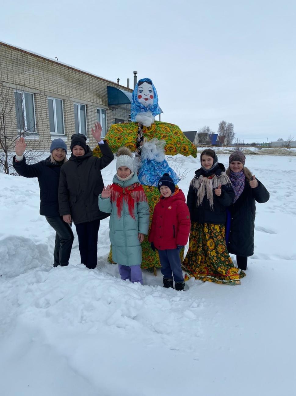 Участие в праздновании Широкой Масленицы  в с. Полеологово