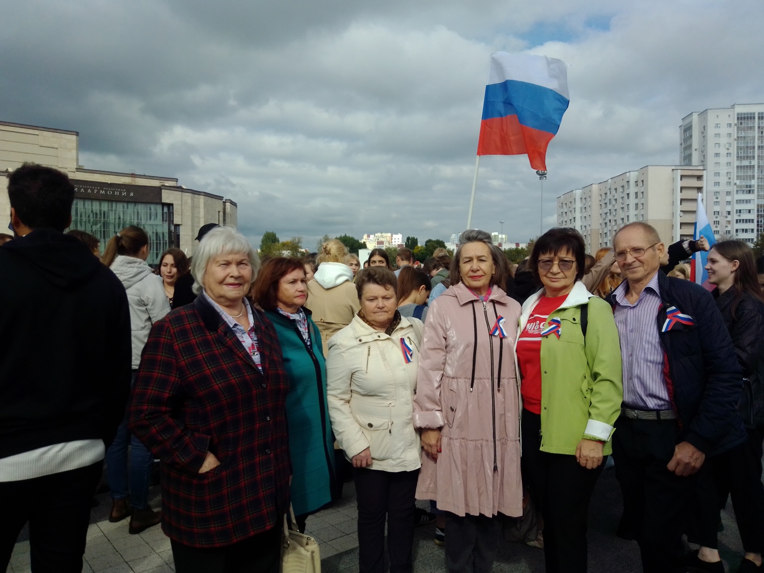 Ветераны на митинге