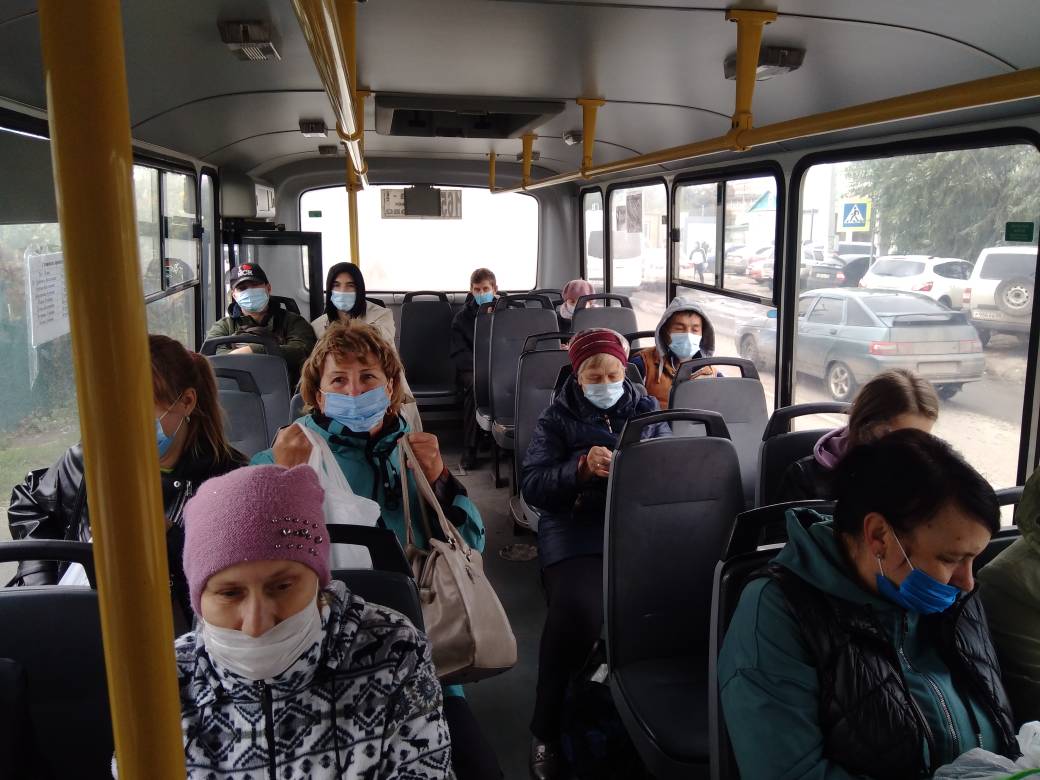 В населенном пункте с. Бессоновка проведен очередной рейд в пассажирском транспорте   по соблюдению «масочного режима»