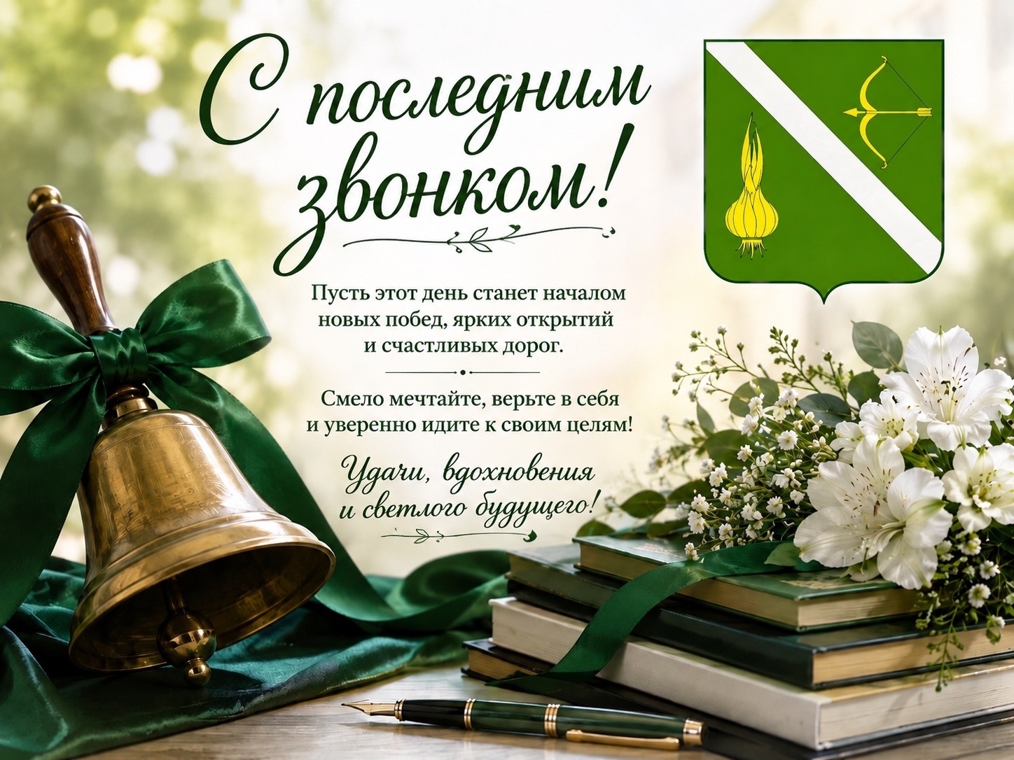 Поздравление главы Бессоновского района Натальи Шалдевой c праздником Последнего звонка!
