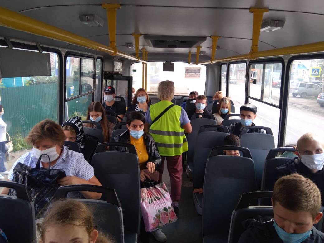В населенном пункте с. Бессоновка проведен очередной рейд в пассажирском транспорте   по соблюдению «масочного режима»