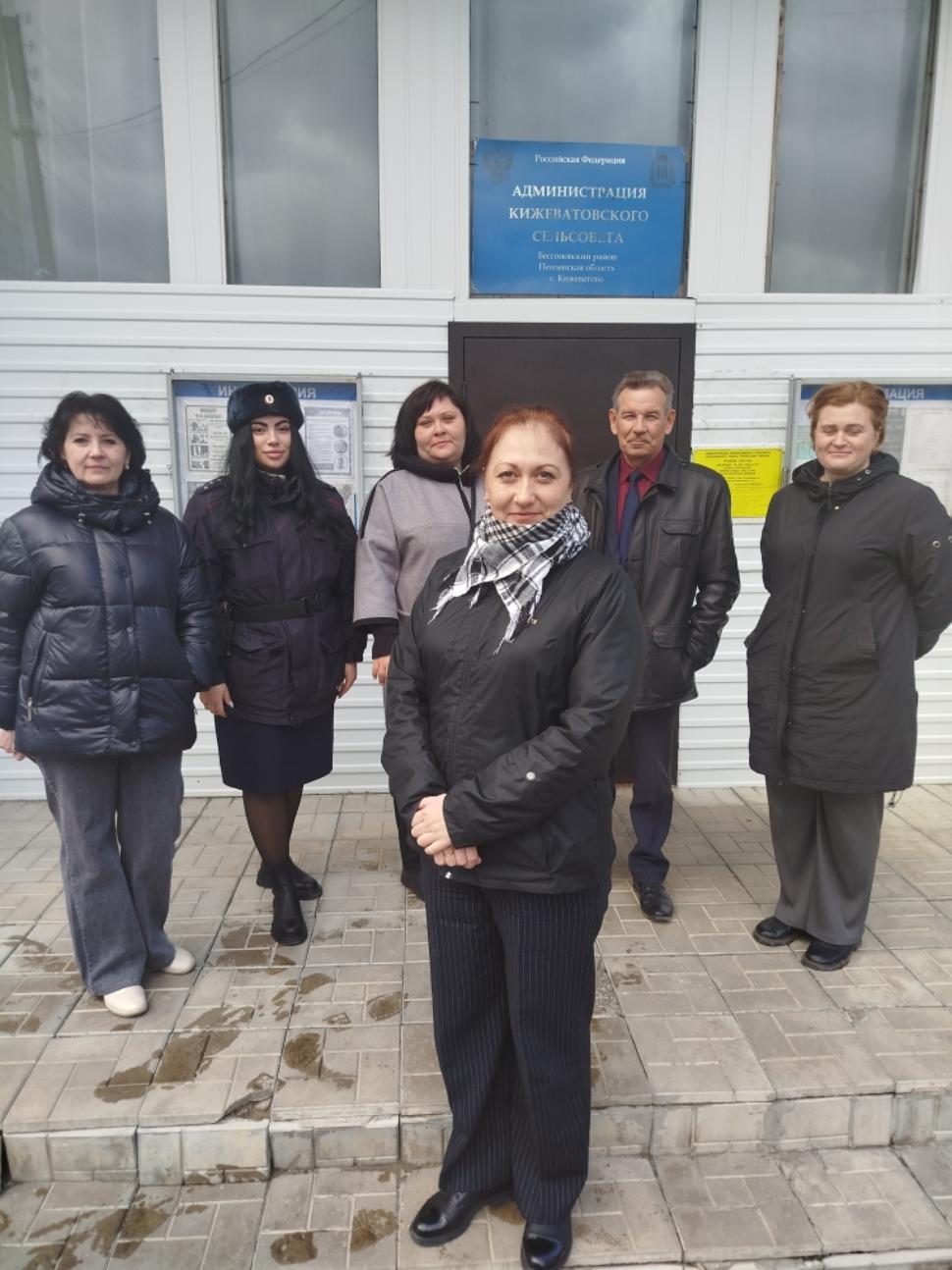 Состоялся межведомственный рейд в селе Кижеватово, Степановка, Трофимовка.