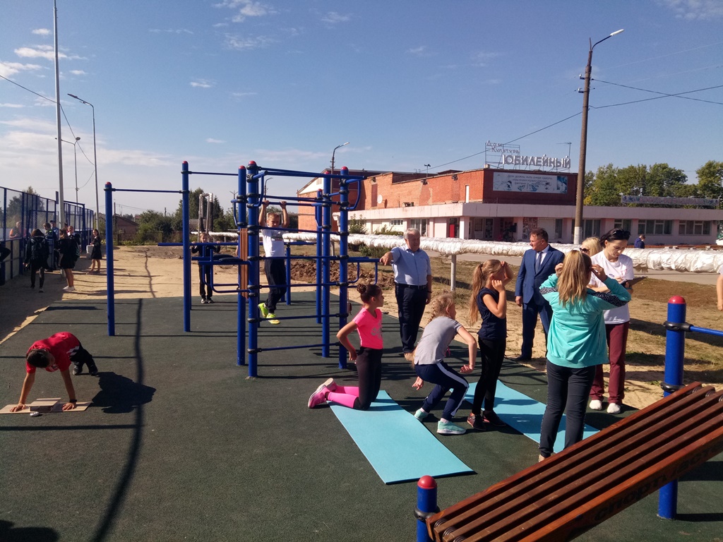 В селе Чемодановка открыта новая спортивная площадка