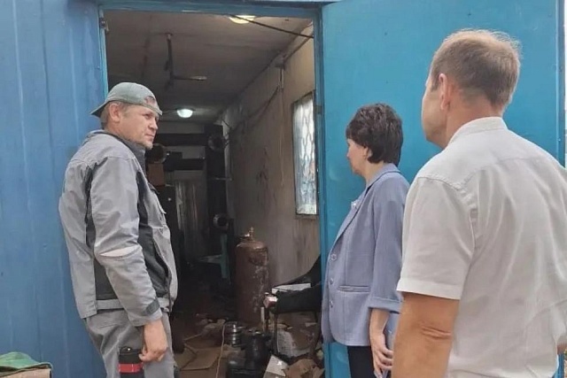 Глава Бессоновского района Наталья Шалдаева с рабочим визитом посетила котельную 