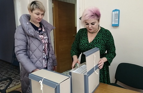 Прием документов от организаций - источников комплектования  архивного отдела администрации Бессоновского района Пензенской области.