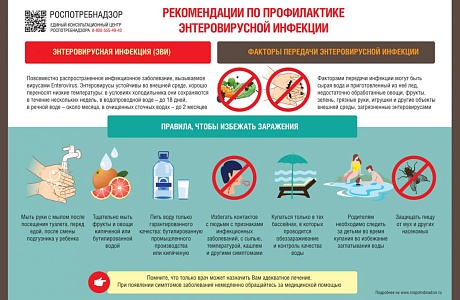 Профилактика энтеровирусной инфекции: памятка для населения