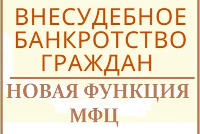 Новая функция МФЦ – возбуждение процедуры внесудебного банкротства гражданина