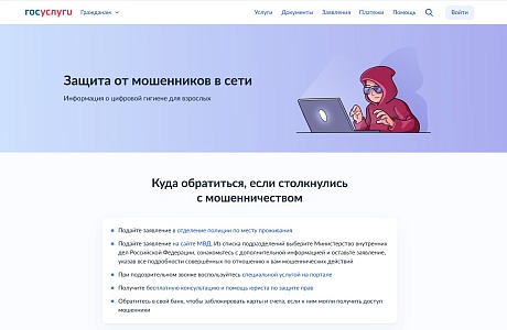 Защититься от мошенников пензенцам поможет новый сервис на Госуслугах