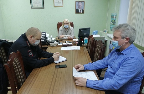 Встреча с начальником ОГИБДД ОМВД России по Бессоновскому району Встреча с начальником ОГИБДД ОМВД России по Бессоновскому району