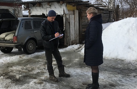 Состоялся рейд,направленный на выявление нарушений правил благоустройства в селе Пыркино