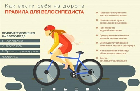 ГИБДД напоминает правила велосипедистам 