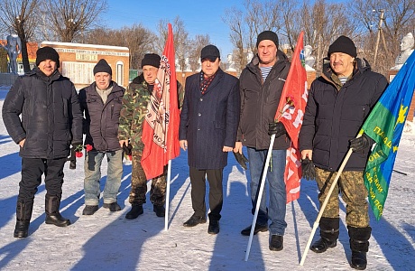 Торжественное возложение цветов и венков, посвященное 35-летию вывода советских войск из Республики Афганистан