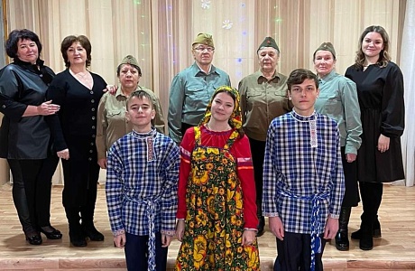 Концерт ко Дню Защитника Отечества в Доме культуры с. Полеологово