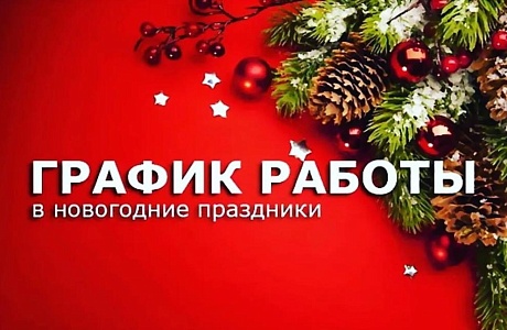 Режим работы ГБУЗ "Бессоновская РБ" с 29.12.2024г. по 08.01.2025г.