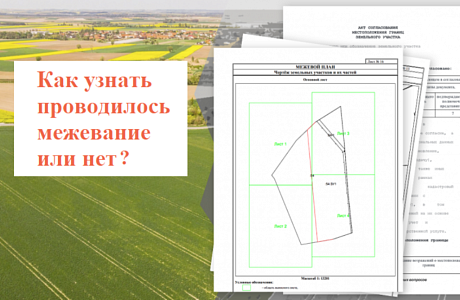 Как узнать, было ли проведено межевание земельного участка