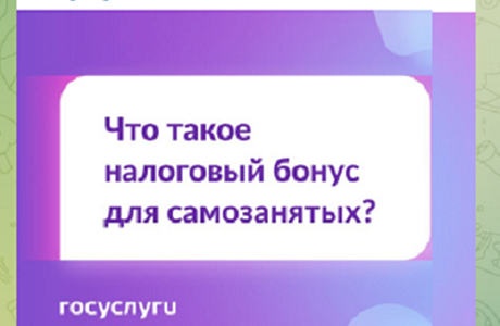 Что такое налоговый бонус для самозанятых? Что такое налоговый бонус для самозанятых?