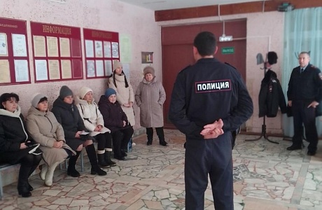 В селе Степановка состоялась встреча с представителями ОМВД России по Бессоновскому району