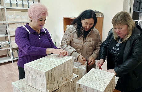 Прием документов от организаций - источников комплектования  архивного отдела администрации Бессоновского района Пензенской области.