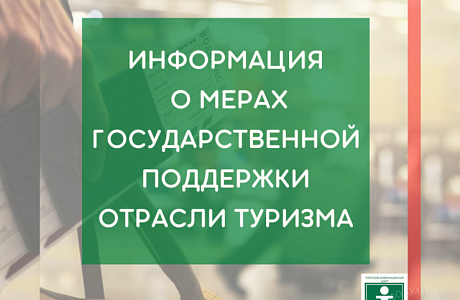 Представители отрасли туризма региона могут получить информацию о действующих мерах государственной поддержки