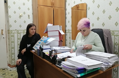 Прием документов постоянного срока хранения  МБОУ СОШ № 1 с.Грабово Бессоновского района Пензенской области  в архивный отдел администрации  Бессоновского района.   