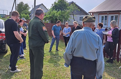 Встреча с жителями в селе Блохино