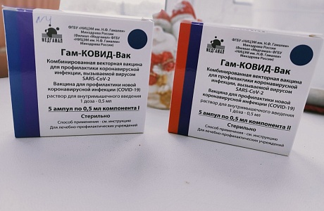 В ГБУЗ «Бессоновская РБ» поступило 4360 доз вакцины I компонента против коронавирусной инфекции «Гам-КОВИД-Вак»