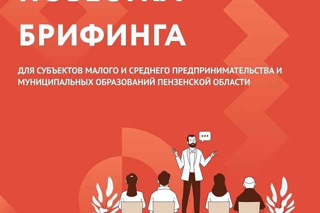 Онлайн-брифинг для субъектов малого и среднего предпринимательства и муниципальных образований Пензенской области