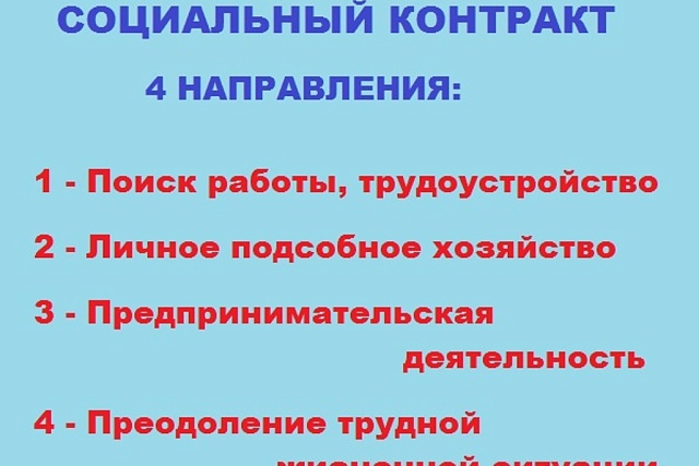 СОЦИАЛЬНЫЙ КОНТРАКТ – соглашение между гражданином и органами социальной защиты населения