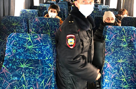 2 марта 2021 года в населенном пункте с. Грабово проведен очередной рейд в пассажирском транспорте   по соблюдению «масочного режима»