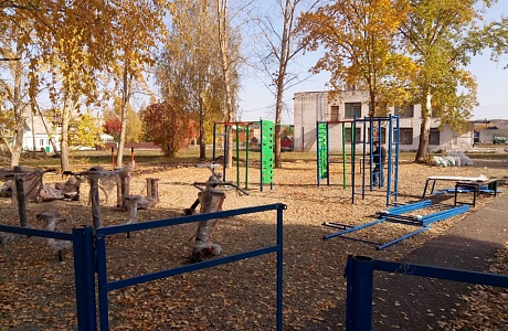 Новая спортивная площадка в с. Степановка.